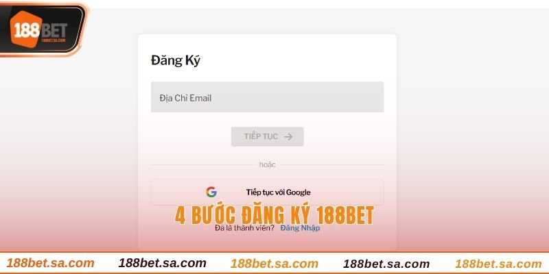 4 bước đăng ký 188BET