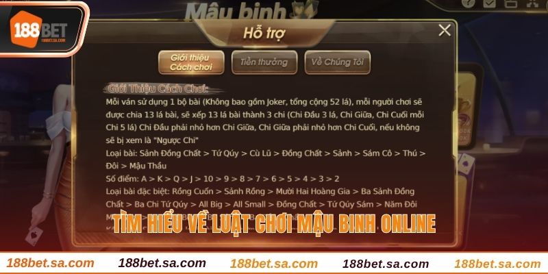 Tìm hiểu về cách chơi mậu binh cơ bản tại 188BET